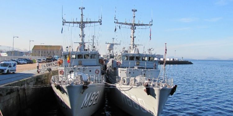 Vigo recibe a los “aniquiladores” de minas de la Segunda Guerra Mundial