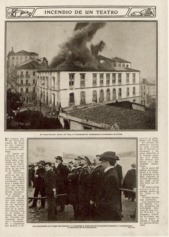 9 La revista Actualidades reflejando la noticia del incendio del teatro en febrero de 1910