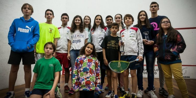 El Vigo Squash conquista cinco medallas en la Copa Ibérica