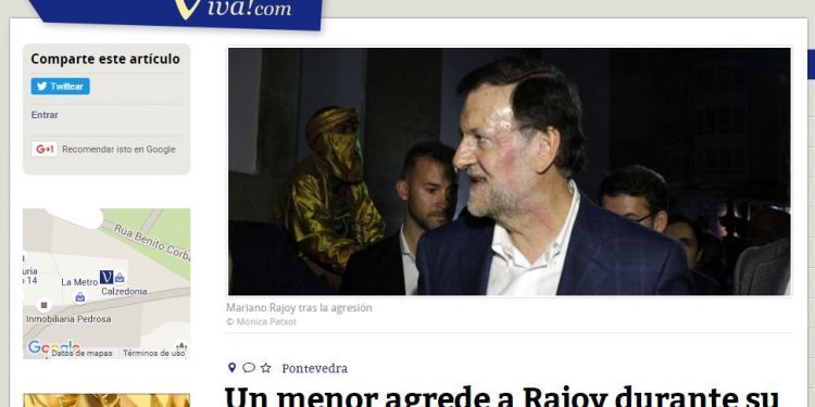 El menor que agredió a Rajoy: «Estoy muy contento de haberlo hecho»