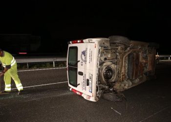 Un coche en sentido contrario causa un accidente con cinco heridos en Tui