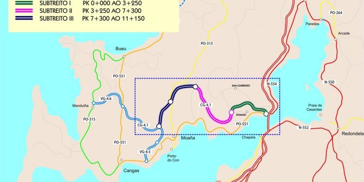 O segundo treito da Autovía do Morrazo terá área de servizo en Meira