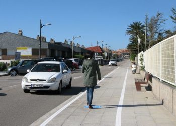 Nigrán elimina o carril bici de Praia América