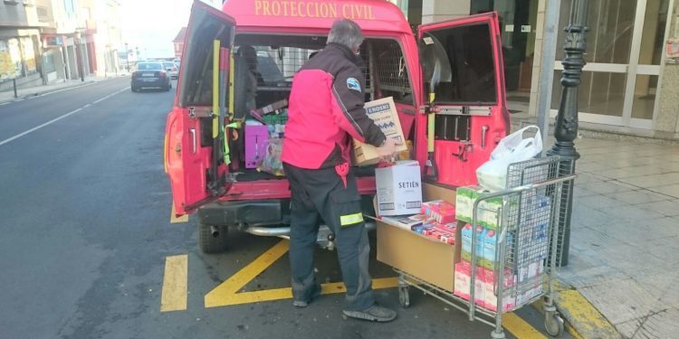 Protección Civil de Moaña se suma a la campaña de Cáritas