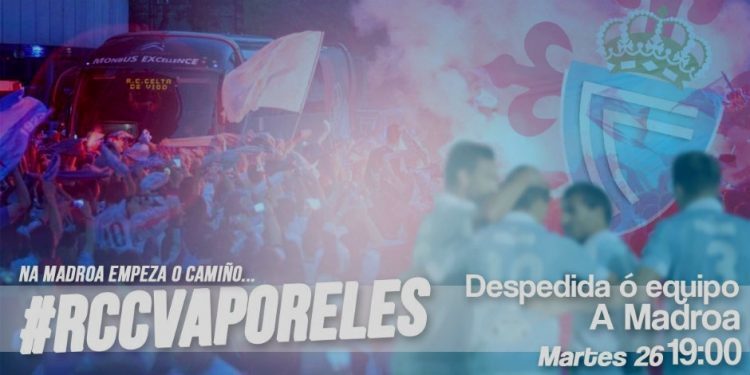Las peñas preparan una despedida al Celta en A Madroa