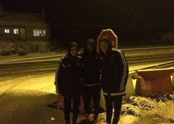 El Celta Zorka, atrapado en la nieve