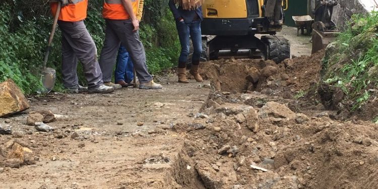 Nigrán inicia obras de saneamento en Camos