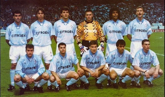 Once inicial en la final de Copa de 1994, con Jorge Otero y Patxi Salinas