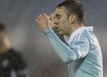 El Celta cae honrando al fútbol bajo el diluvio