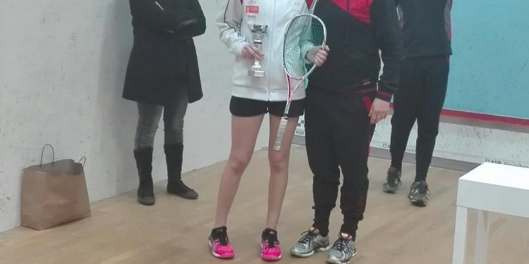 Marta Domínguez y Hugo Mon, del Vigo Squash, campeones gallegos