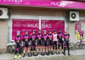 Iván Vidal, del Muchas-Carnes Parente, subió al podio final de la Lugo Master Bike Challenge