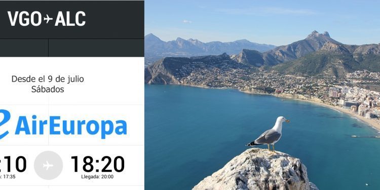 Air Europa saca a la venta los billetes de sus nuevas líneas a Mallorca y Alicante