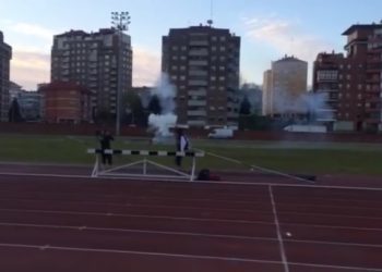 Las pistas de Balaídos, convertidas en un campo de pirotecnia