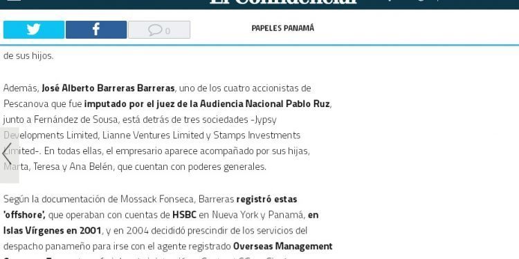 José Alberto Barreras, empresario vigués con tres sociedades ‘offshore’