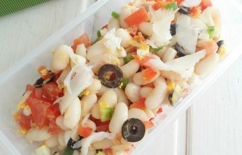 Empedrat {ensalada de alubias y bacalao}