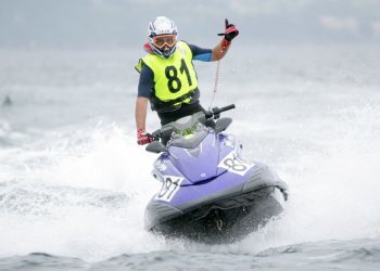 Pleno vigués en el podio de la categoría GP2 en el Nacional de motos acuáticas