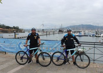 Patrulla de playas sobre dos ruedas en Baiona