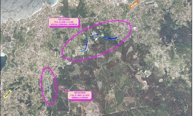 La senda peatonal y ciclista entre Coruxo y Priegue afectará a 32 parcelas