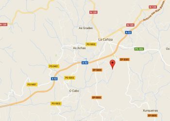 Un cazador herido al recibir un disparo en A Cañiza