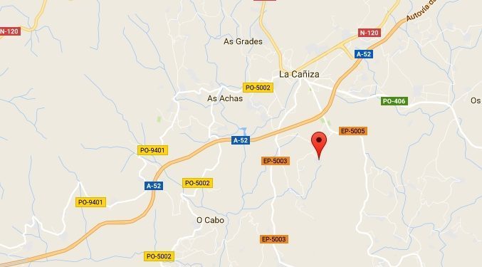 Un cazador herido al recibir un disparo en A Cañiza