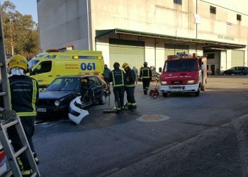 Tres heridos, dos menores, en O Rosal y uno en Mos en accidentes causados por el hielo