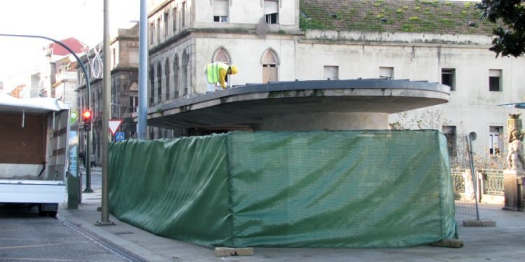 El Kiosco del Paseo de Alfonso se somete a reparaciones