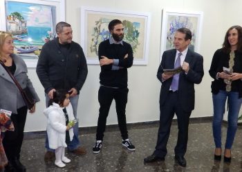 Mostrarte exhibe na Alcaldía as acuarelas do artista Rafael Alonso