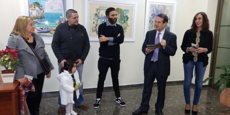 Mostrarte exhibe na Alcaldía as acuarelas do artista Rafael Alonso