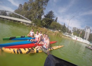 Cuatro palistas del Kayak Tudense, concentrados en México