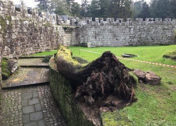 Os danos polo temporal no Castelo de Soutomaior alcanzan os 100.000 euros