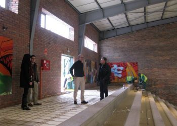 O Concello de Nigrán rematará a finais de abril as obras no Pavillón de Panxón