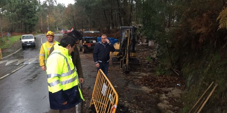 Nigrán inicia as obras para levar o abastecemento de auga a toda a parroquia de Parada