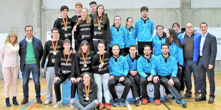 Baiona corona un nuevo éxito del bádminton gallego