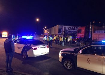 La pieza para Rande, de nuevo en marcha; carriles cerrados en sentido Vigo