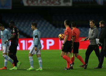 Aspas, sobre el arbitraje: «Con la nochecita que se ha pegado hoy era imposible ganar»