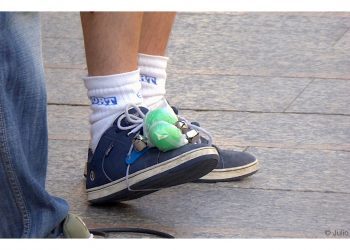 La percusión en los pies