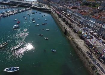 Baiona y la Vig-Bay, desde el cielo del Val Miñor