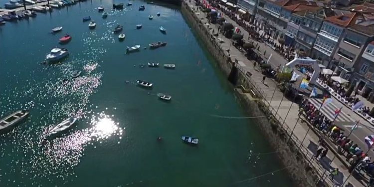Baiona y la Vig-Bay, desde el cielo del Val Miñor