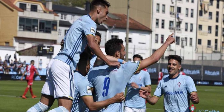 El Celta B reafirma su liderato con una goleada y un ‘hat-trick’ de Borja Iglesias