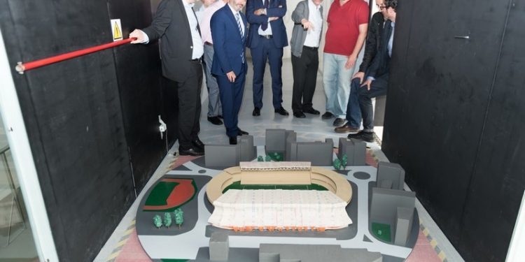 El proyecto para la cubierta de Río se somete a los ensayos del túnel aerodinámico