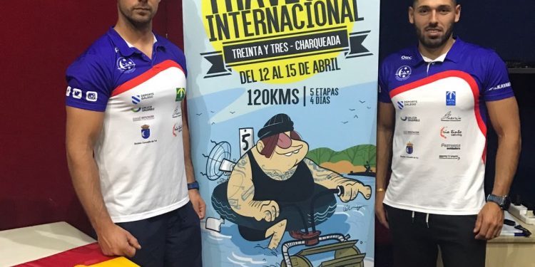 Diego Piña e Iván Alonso, del Kayak Tudense, a la conquista de Uruguay