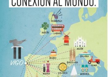 Vigo conecta «con el mundo» a través de 20 rutas desde Peinador
