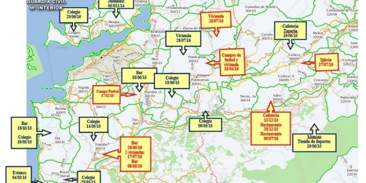 Desarticuladas dos bandas asentadas en Vigo que cometieron robos en toda la provincia