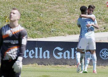 El Celta B gana al Caudal y mantiene opciones de acabar primero