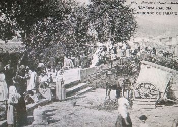 Mercado medieval en Sabarís con feira de artesáns