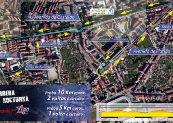 La carrera nocturna Correndo por Vigo abre sus inscripciones el lunes