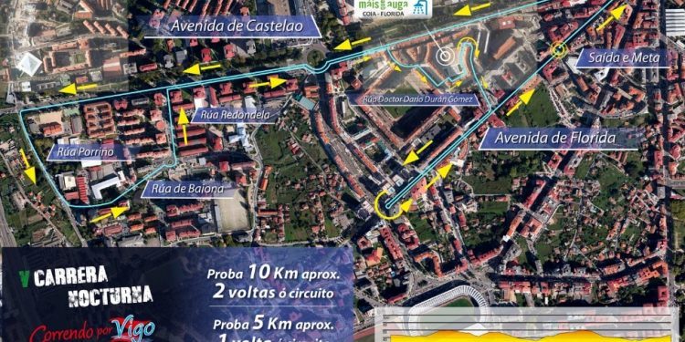 La carrera nocturna Correndo por Vigo abre sus inscripciones el lunes