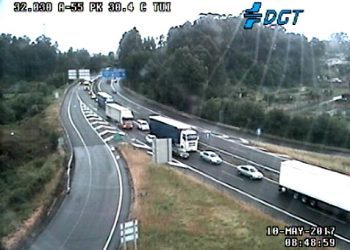 Importantes retenciones en Tui por los controles de fronteras