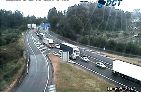 Importantes retenciones en Tui por los controles de fronteras