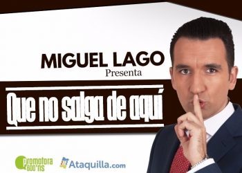 El cómico vigués Miguel Lago llega con su espectáculo ‘Que no salga de aquí’